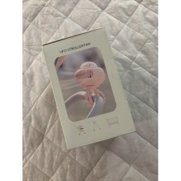 UFO Stroller Folding Fan Rechargeable 4 Speed Bladeless For Baby Outdoor Pink🪭 - Picture 8 of 16